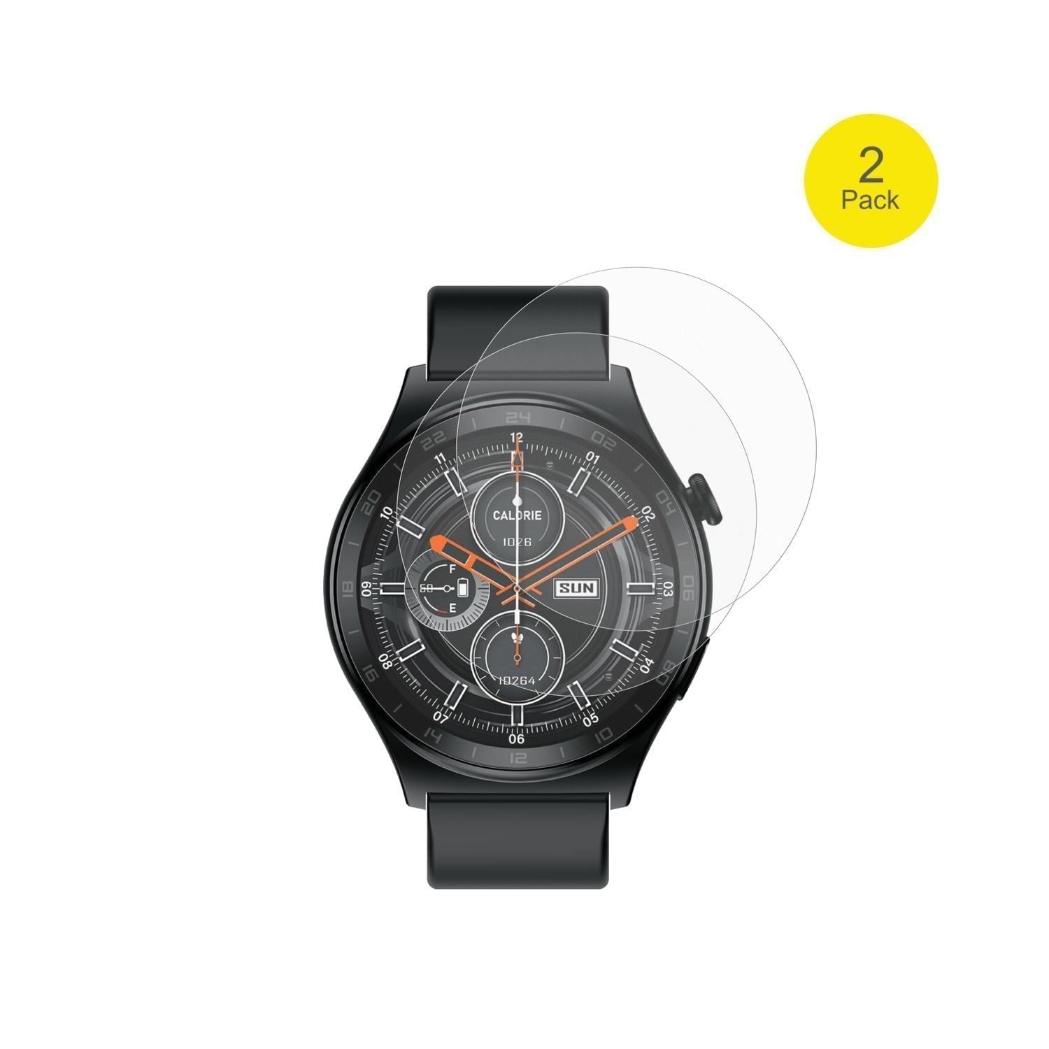2x Full Cover Schutzfolie matt für Infinix Xwatch  (2)