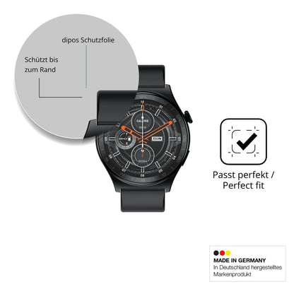 2x Full Cover Schutzfolie matt für Infinix Xwatch  (6)