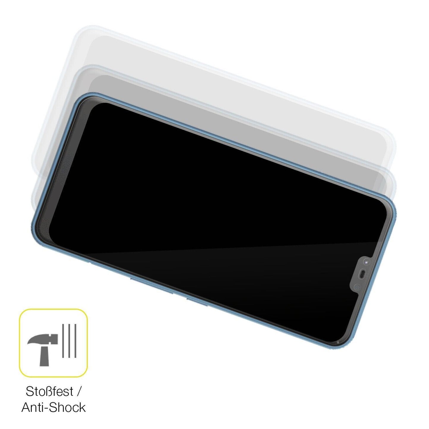 1x 3D Full Cover Schutzfolie für Fujitsu Arrows J (4)