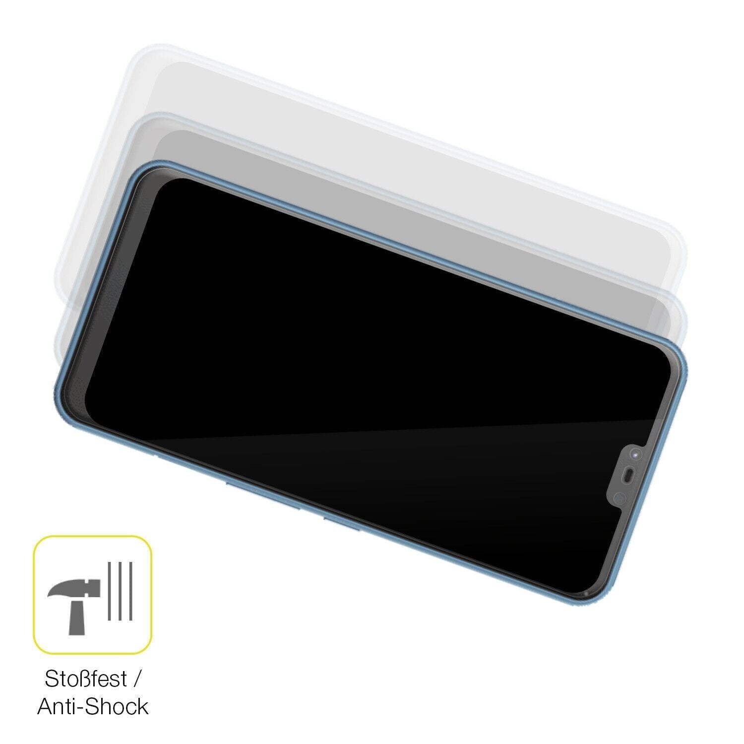 1x 3D Full Cover Schutzfolie für Fujitsu Arrows J (4)