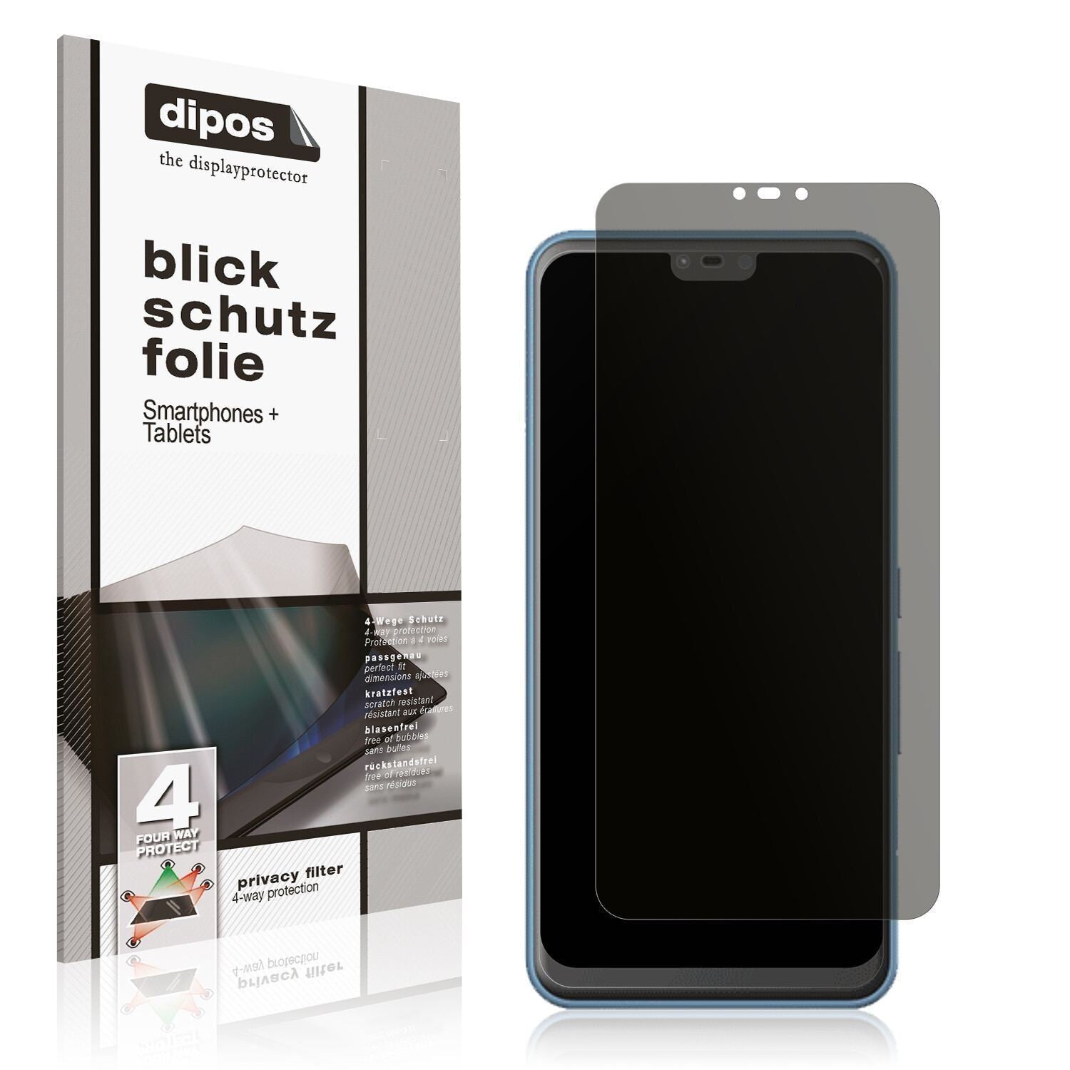 Blickschutzfolie für Fujitsu Arrows J matt Schutzf (1)