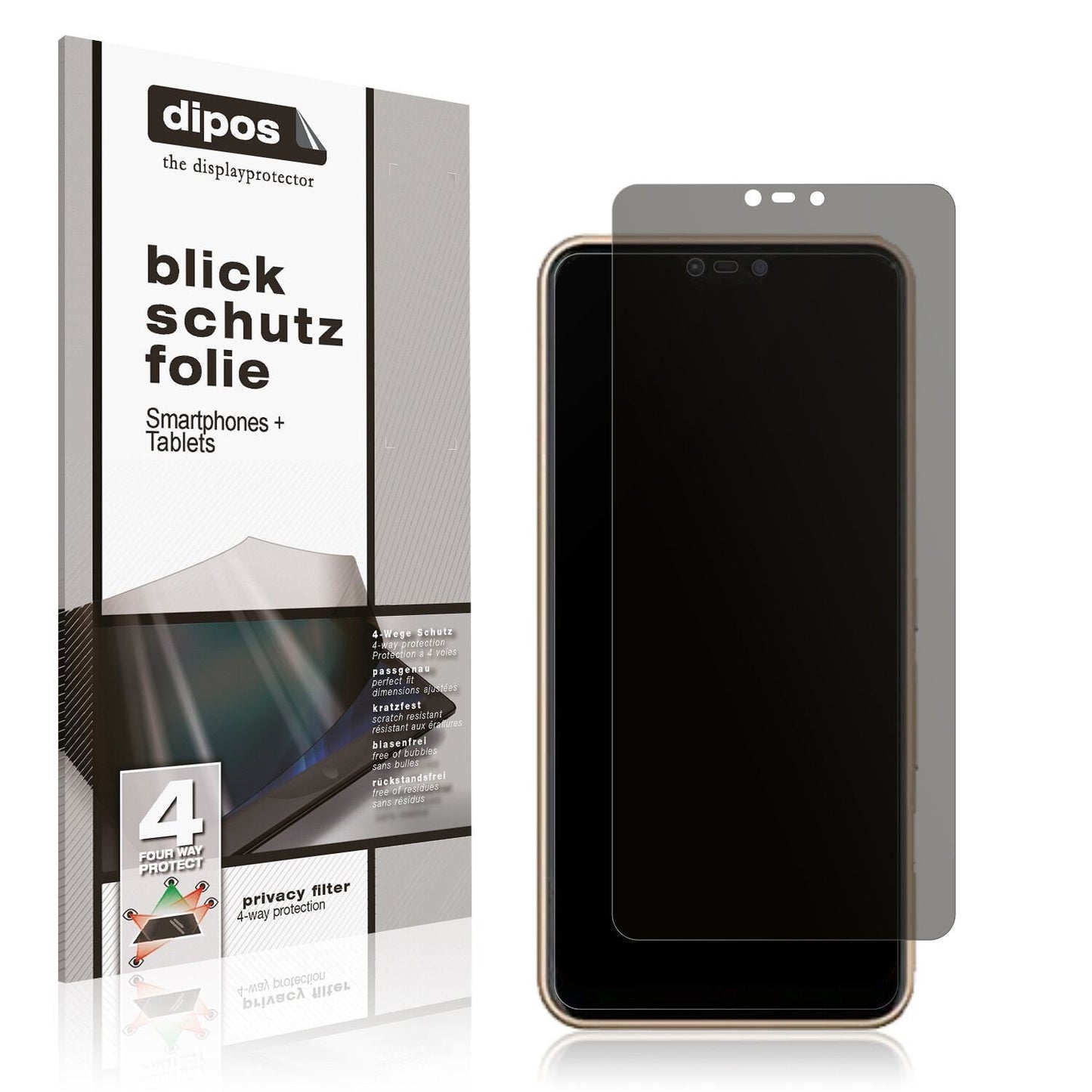 Blickschutzfolie für Fujitsu Arrows M05 matt Schut (1)