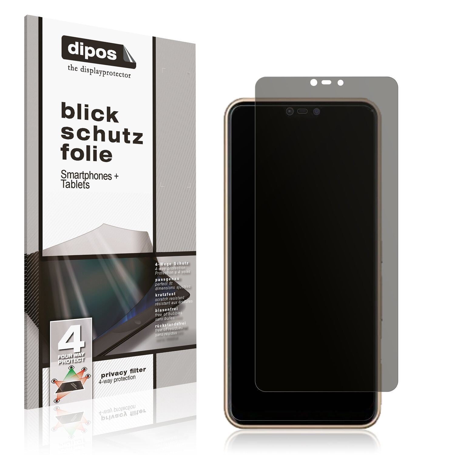 Blickschutzfolie für Fujitsu Arrows M05 matt Schut (1)