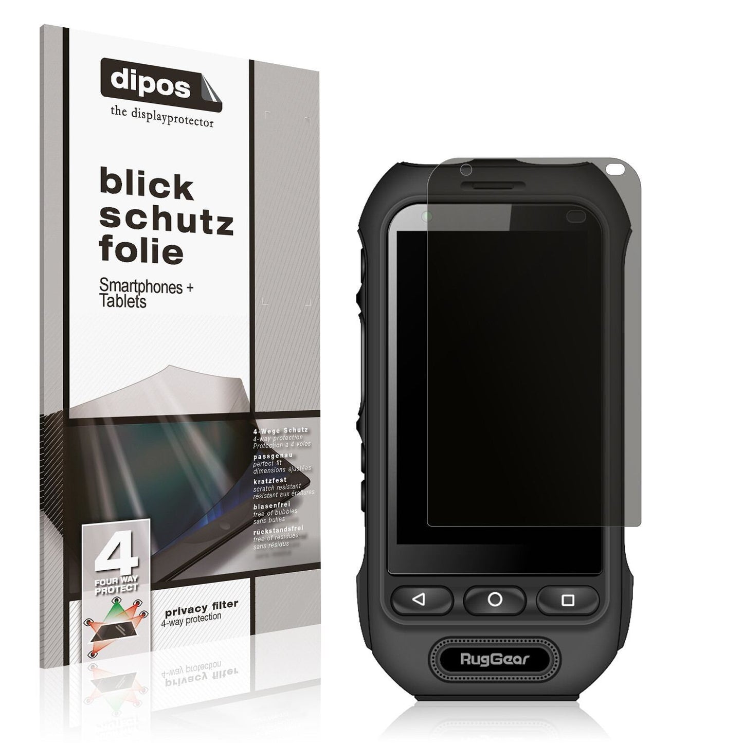 Blickschutzfolie für RugGear RG360 matt Schutzfoli (1)