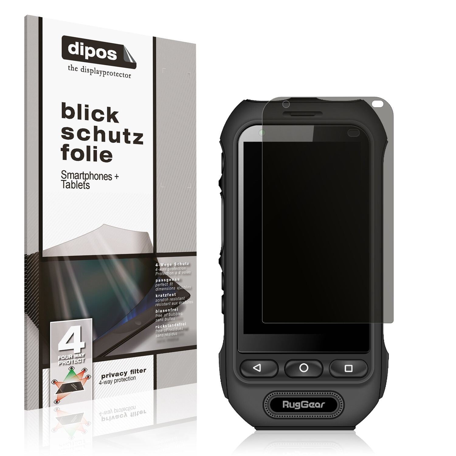 Blickschutzfolie für RugGear RG360 matt Schutzfoli (1)