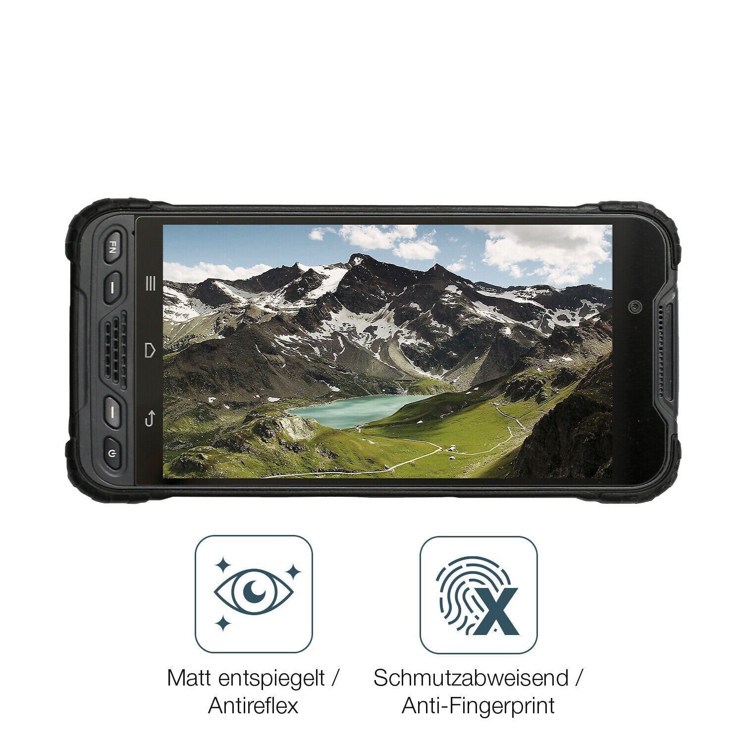 1x 9H Schutzfolie matt für Rugged UT12P Panzerfoli (5)