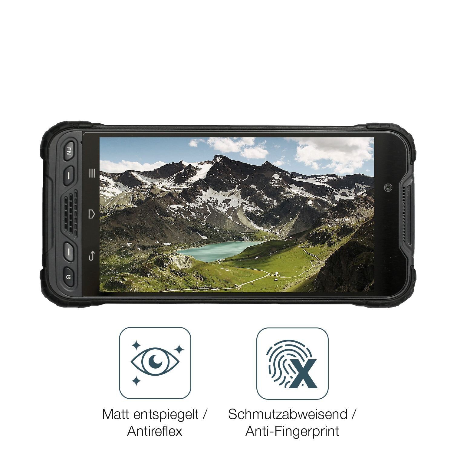 2x 9H Schutzfolie matt für Rugged UT12P Panzerfoli (5)