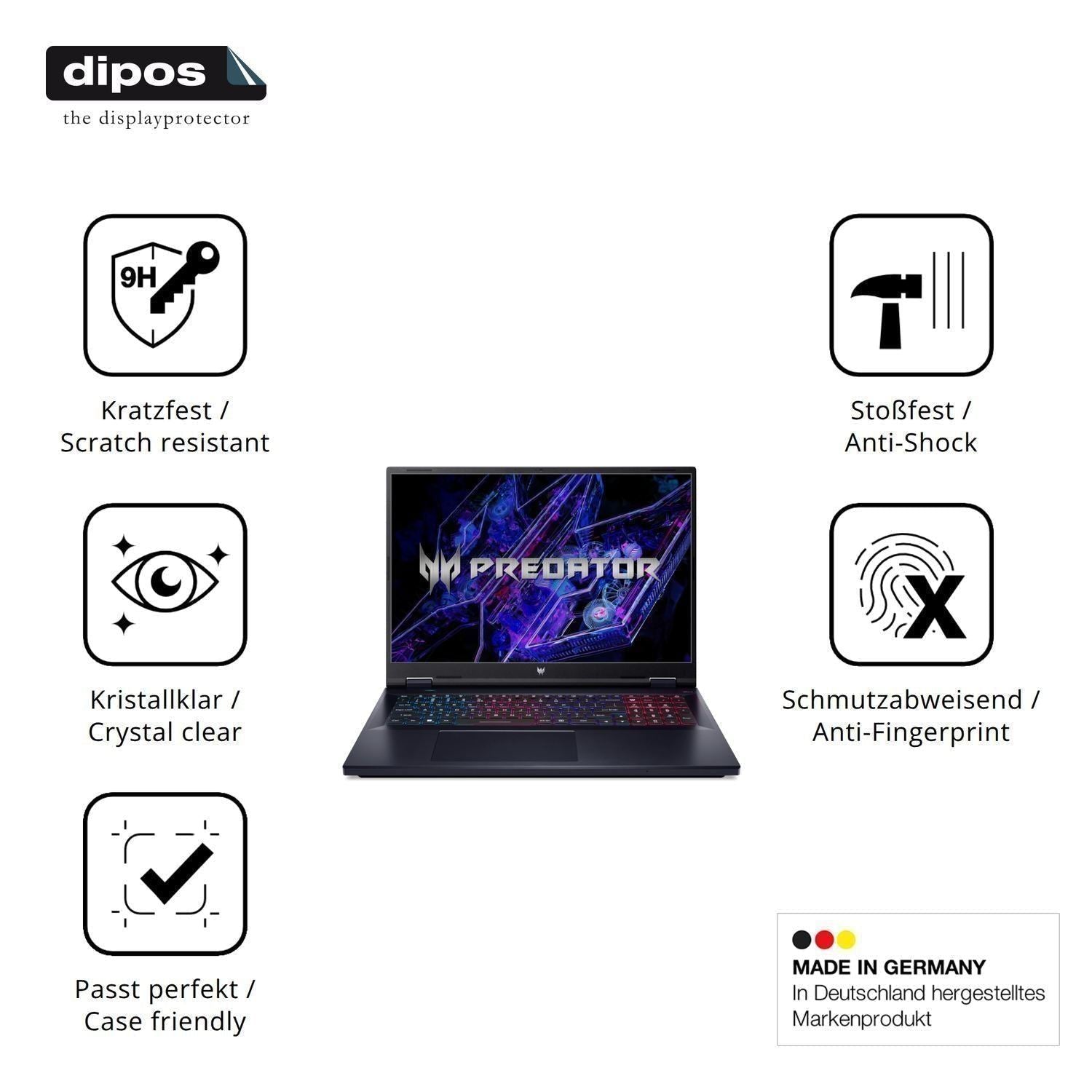 2x 9H Schutzfolie für acer Predator Helios Neo 18  (7)