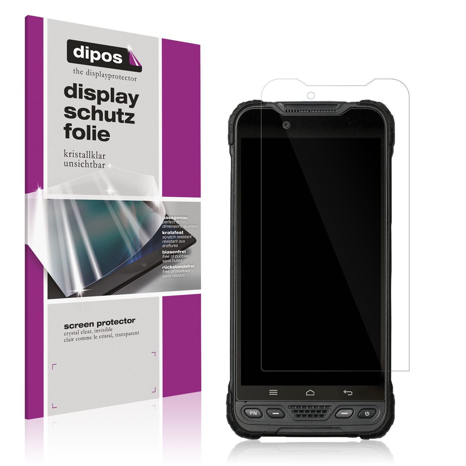 2x Schutzfolie klar für Rugged UT12P Display-Schut (1)