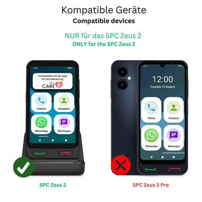 4x Schutzfolie matt für SPC Zeus 2 Display-Schutzf (2)