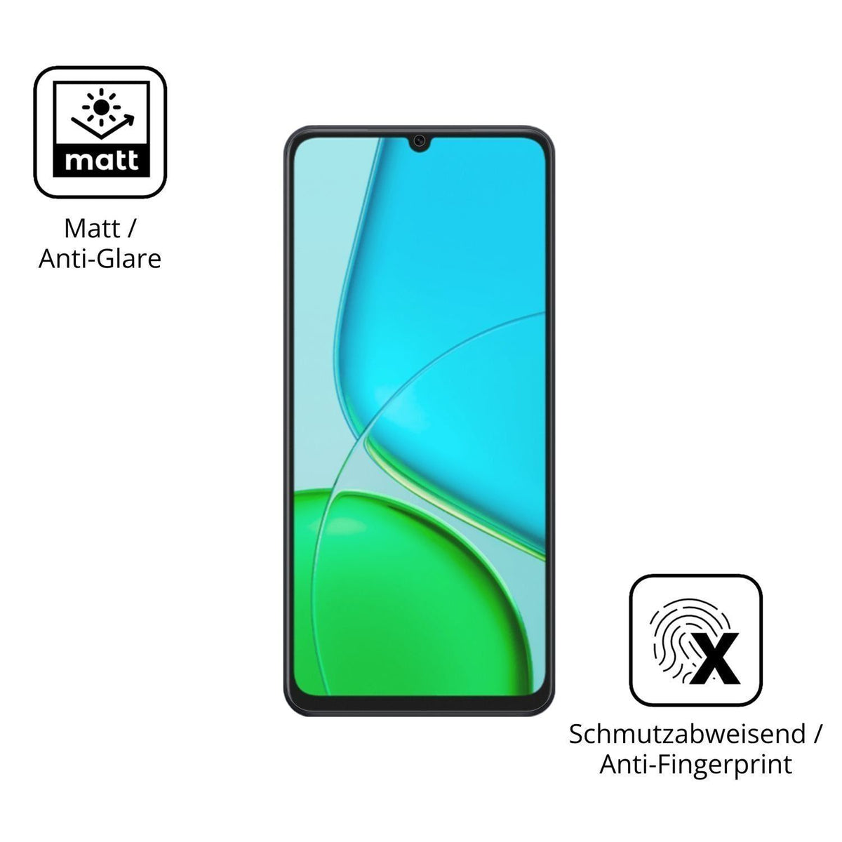 4x Schutzfolie matt für Vivo Y50s 5G Display-Schut (5)