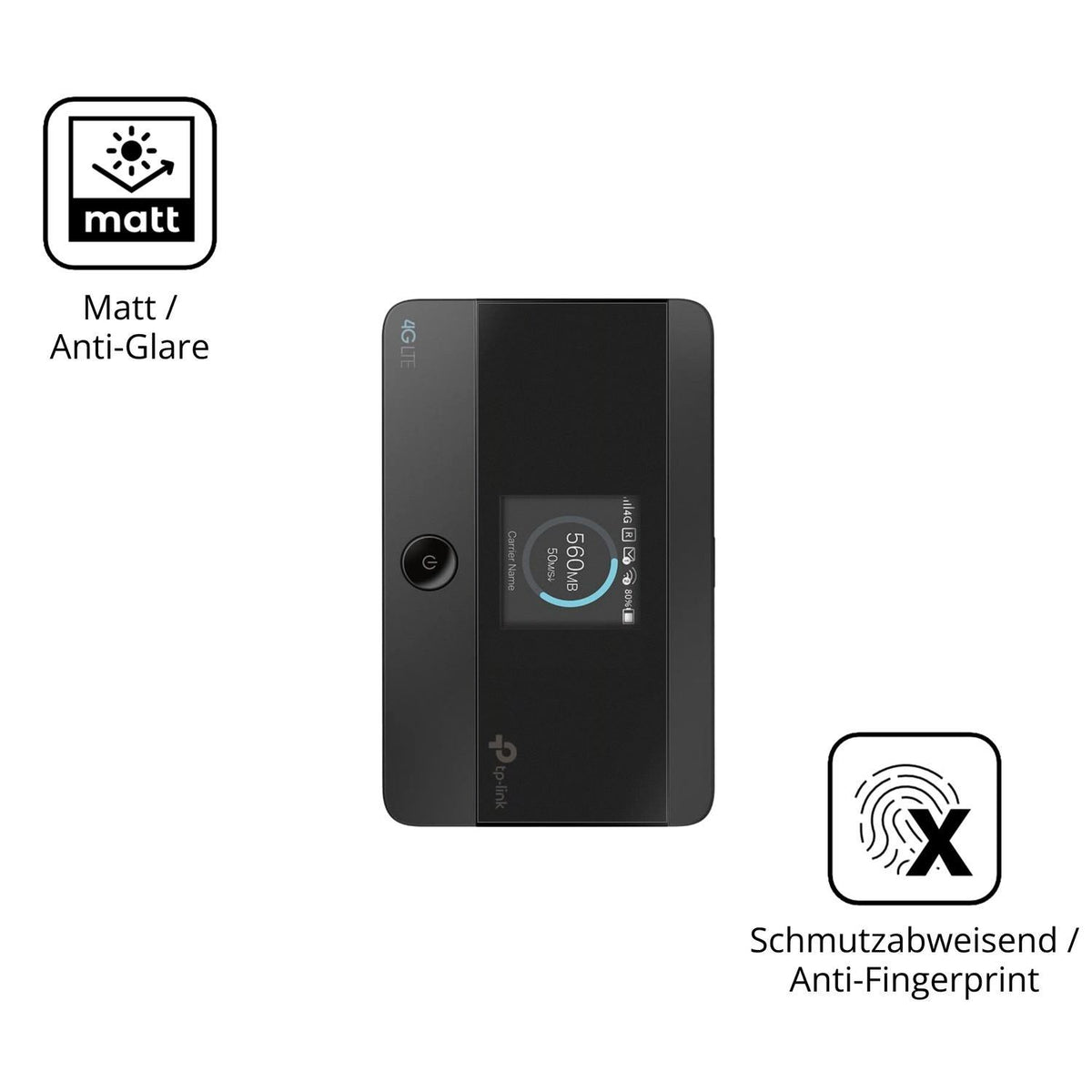 2x 9H Schutzfolie matt für TP-Link M7350 Panzerfol (5)