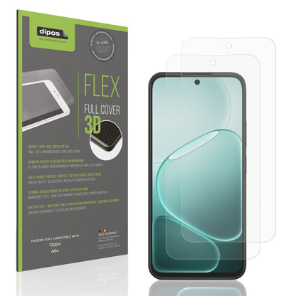 2x Full Cover Schutzfolie matt für Oppo A6v (1)