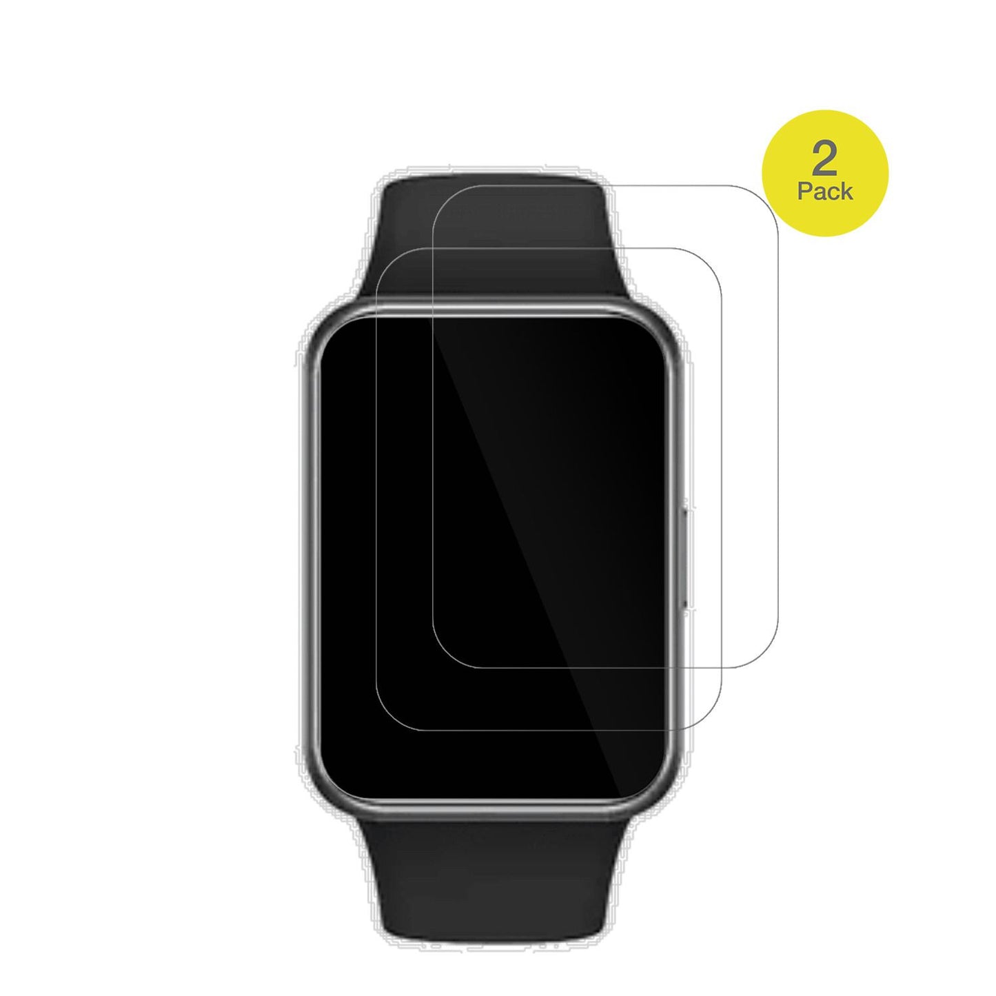 2x 3D Full Cover Schutzfolie für Huawei Watch Fit  (2)