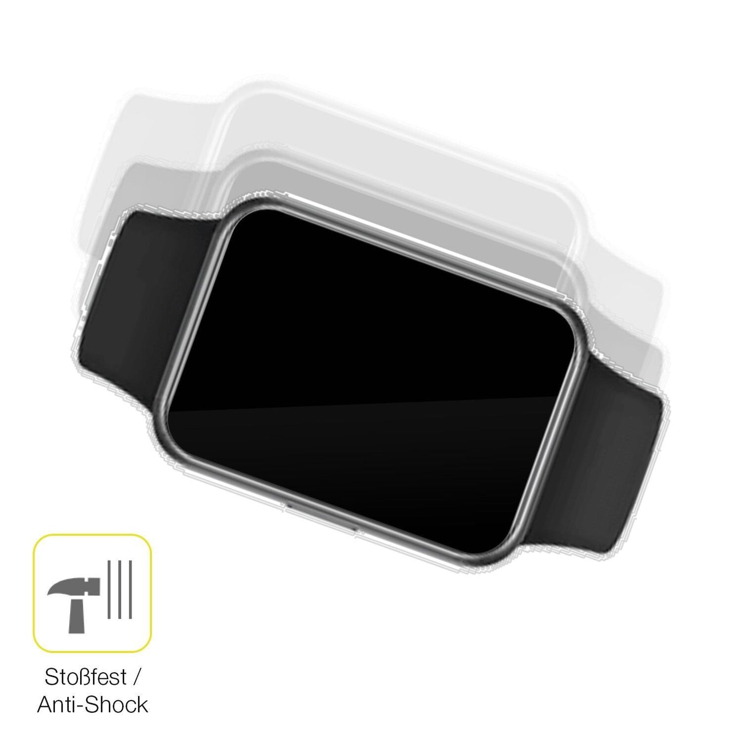 2x 3D Full Cover Schutzfolie für Huawei Watch Fit  (4)