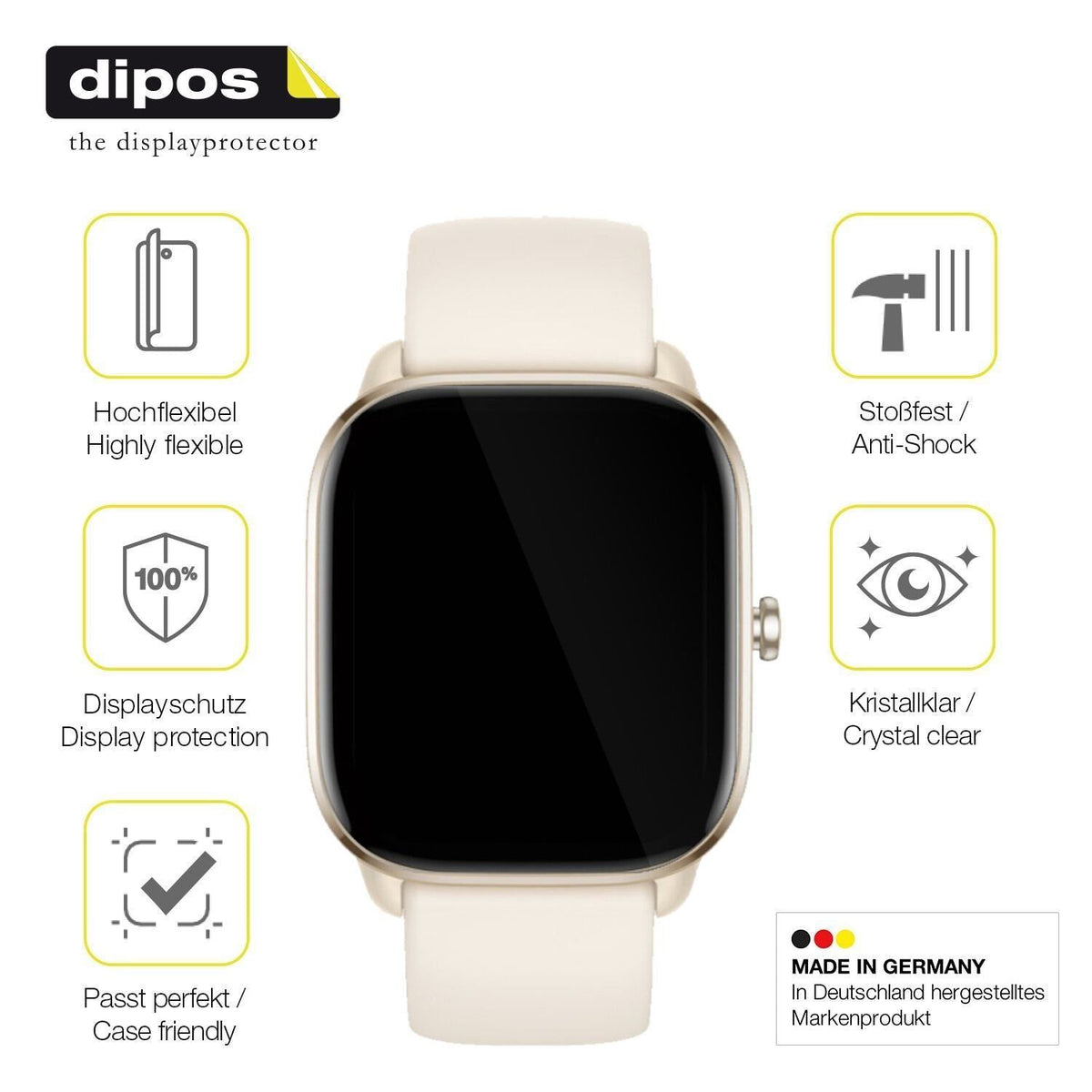 2x 3D Full Cover Schutzfolie für Amazfit GTS 4 min (7)