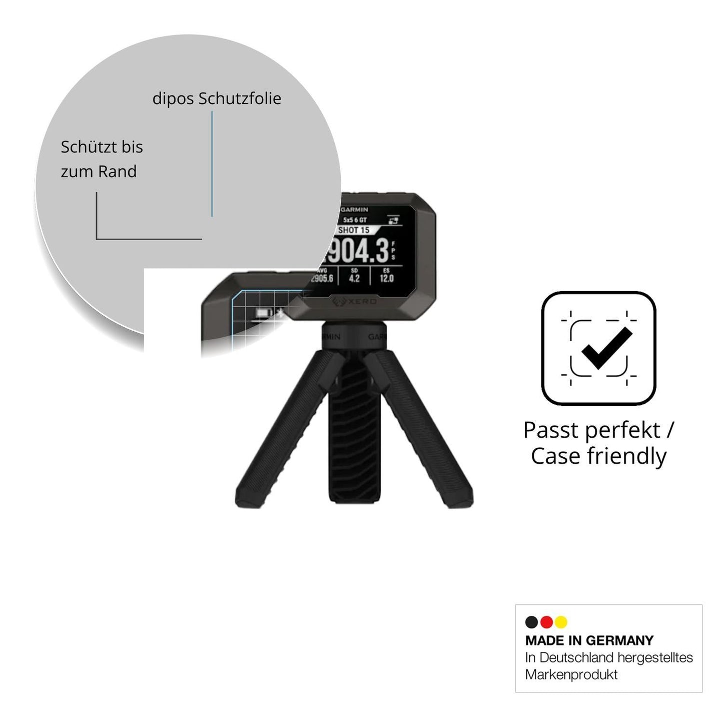 2x 9H Schutzfolie für Garmin Xero C2 Panzerfolie (6)