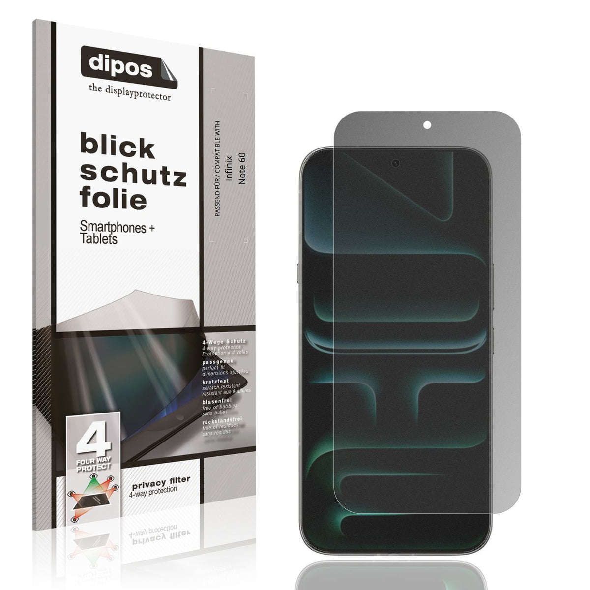 Blickschutzfolie für Infinix Note 60 matt Schutzfo (1)