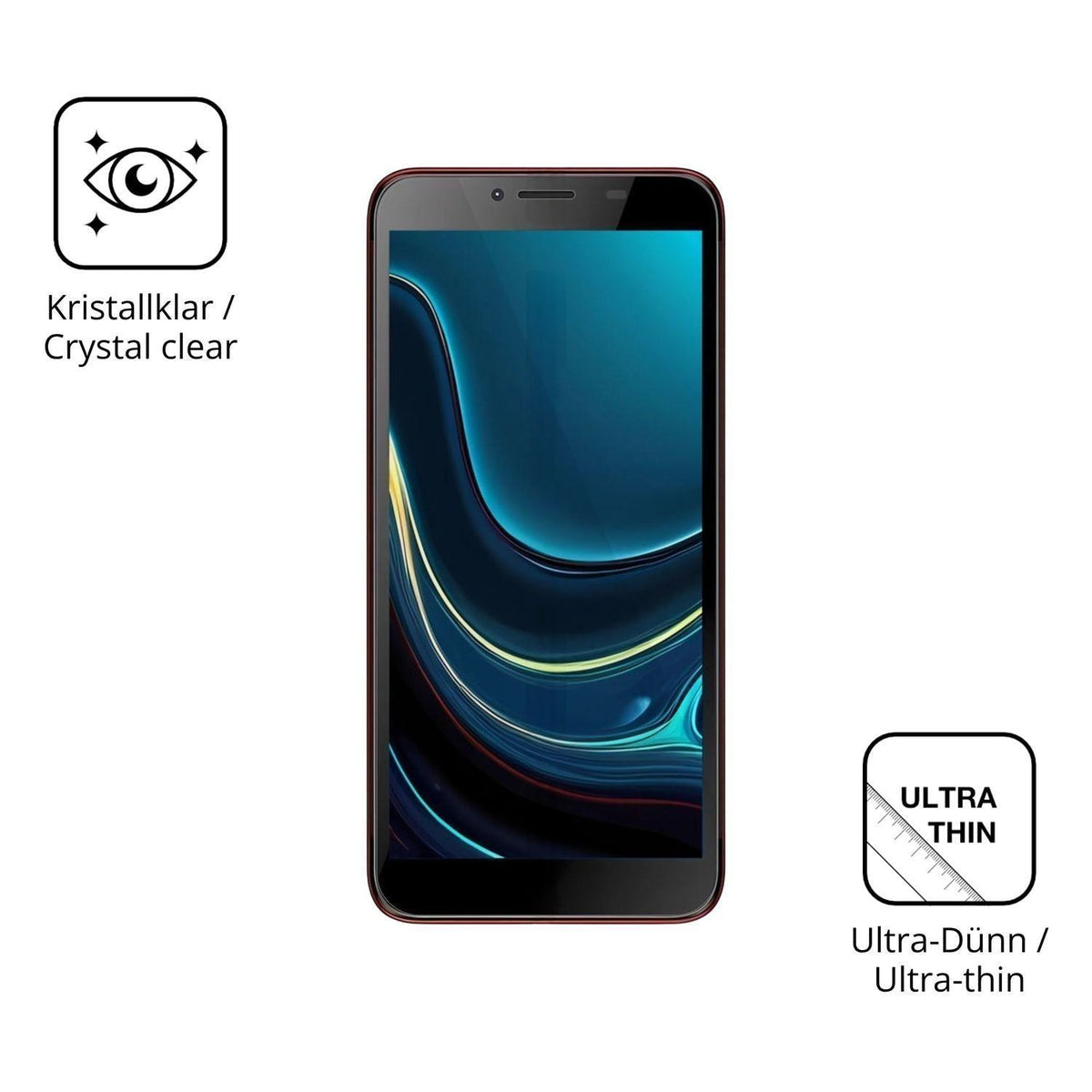 4x Schutzfolie klar für Danew Konnect 557 Display- (5)