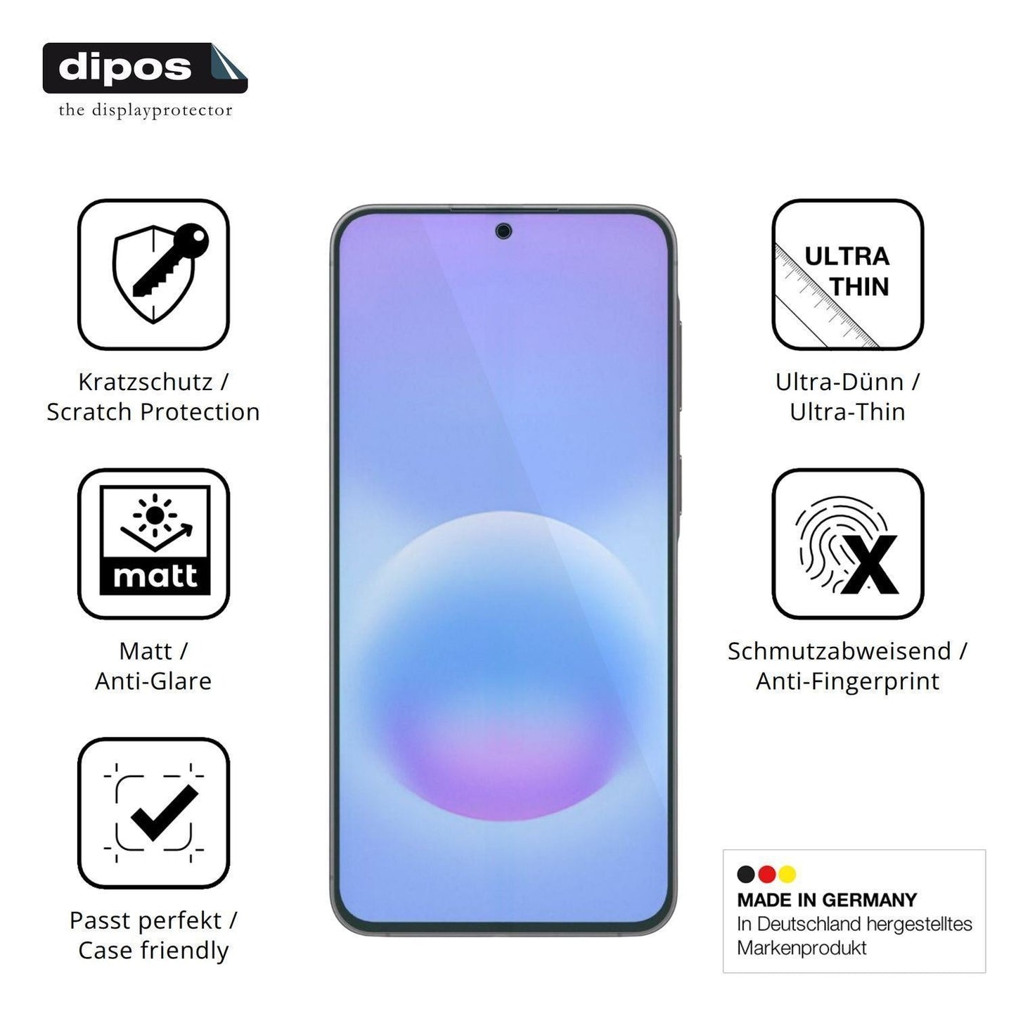 4x Schutzfolie matt für Samsung Galaxy A57 Display (7)
