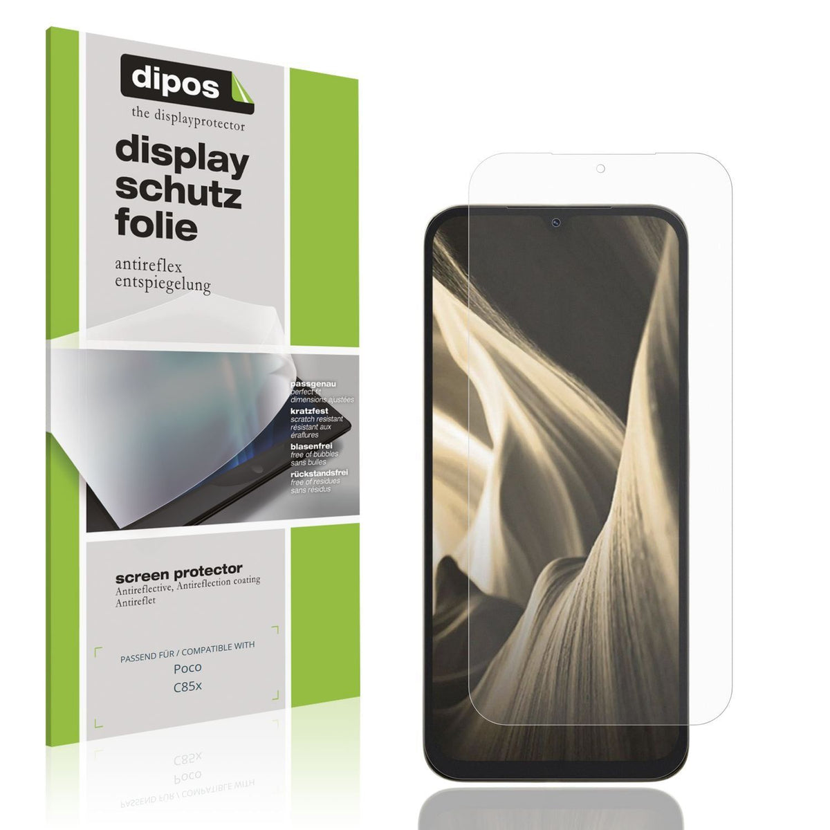 4x Schutzfolie matt für Poco C85x Display-Schutzfo (1)