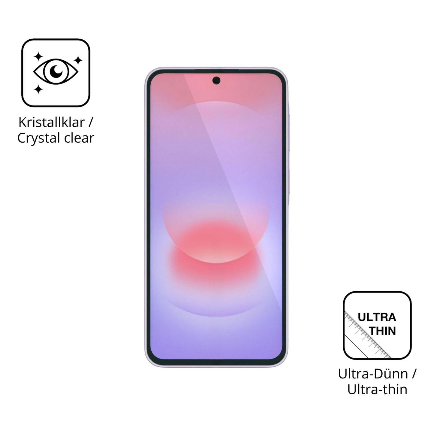 4x Schutzfolie klar für Samsung Galaxy A37 Display (5)