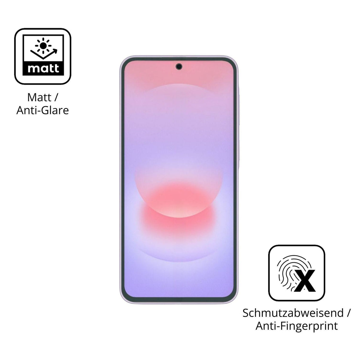 4x Schutzfolie matt für Samsung Galaxy A37 Display (5)