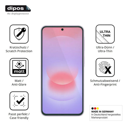 4x Schutzfolie matt für Samsung Galaxy A37 Display (7)