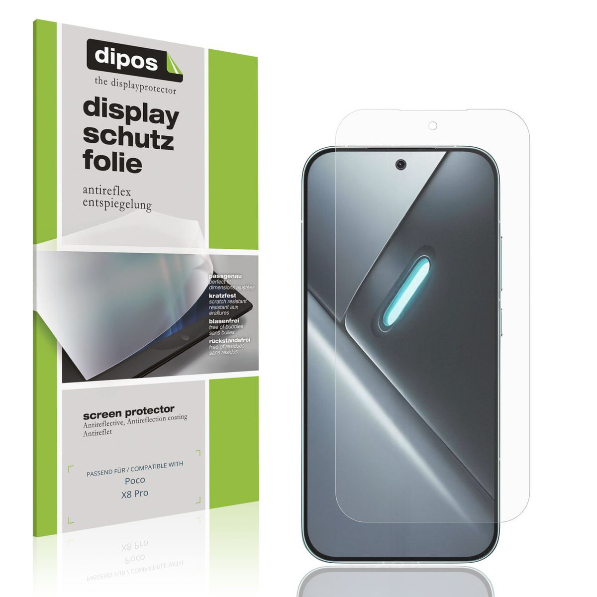 4x Schutzfolie matt für Poco X8 Pro Display-Schutz (1)