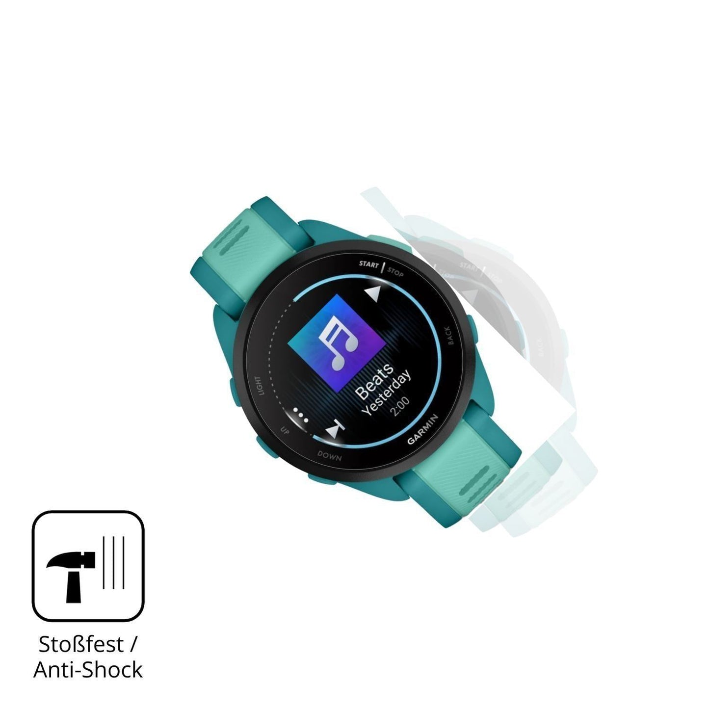 2x 9H Schutzfolie für Garmin Forerunner 165 Music  (4)