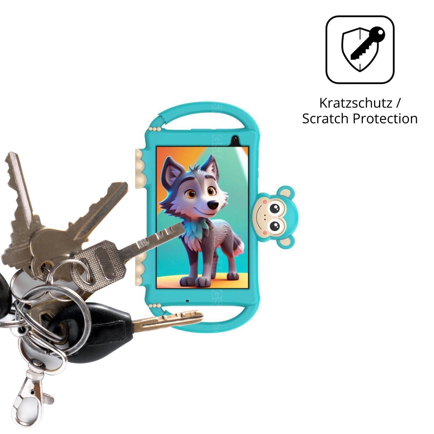 2x Schutzfolie klar für Logicom Logikids Buddy Dis (4)