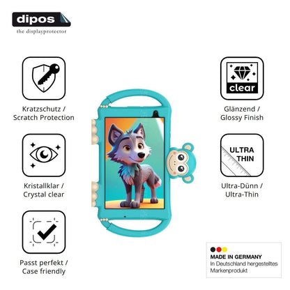 2x Schutzfolie klar für Logicom Logikids Buddy Dis (7)