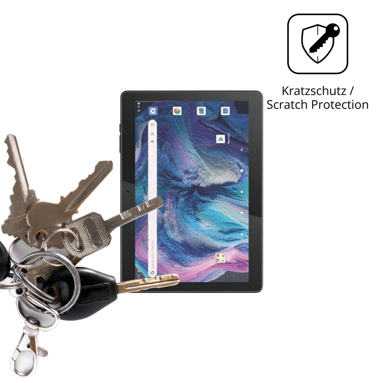 2x Schutzfolie matt für Logicom Tab 130 Display-Sc (4)