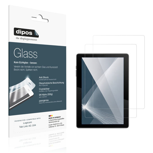 2x 9H Schutzfolie für Logicom Tab Link 4G 104 Panz (1)