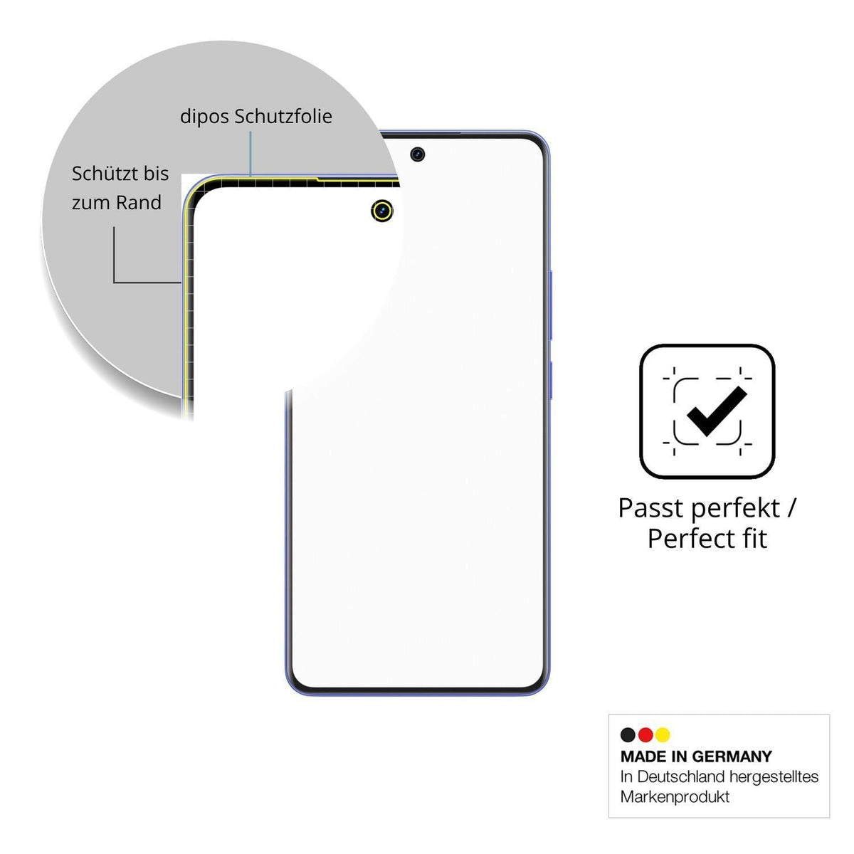2x Full Cover Schutzfolie matt für Realme Narzo Po (6)
