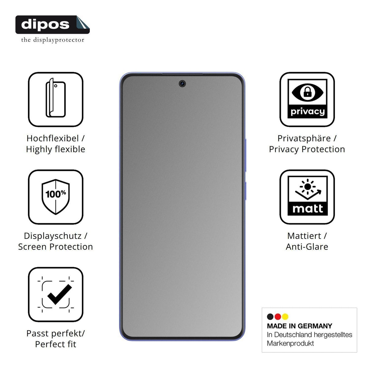 Full Cover Privacy Blickschutzfolie für Realme Nar (5)