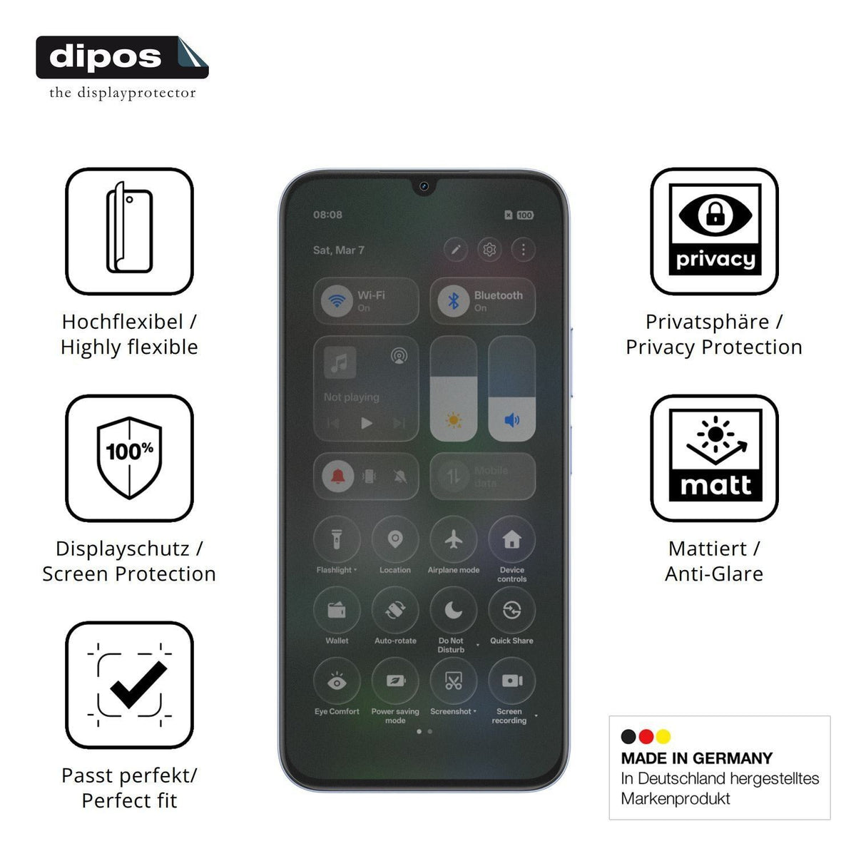 Full Cover Privacy Blickschutzfolie für Realme C83 (5)