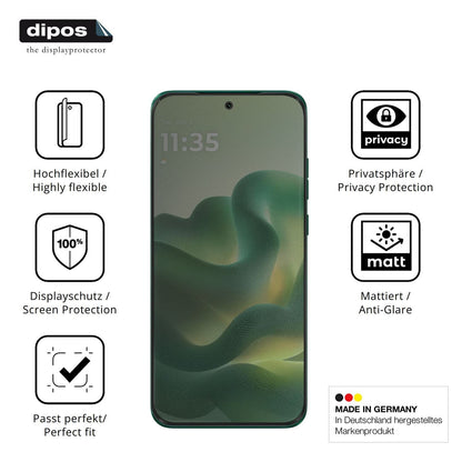 Full Cover Privacy Blickschutzfolie für Motorola E (5)
