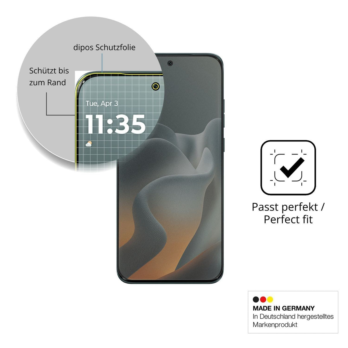 Full Cover Privacy Blickschutzfolie für Motorola E (4)