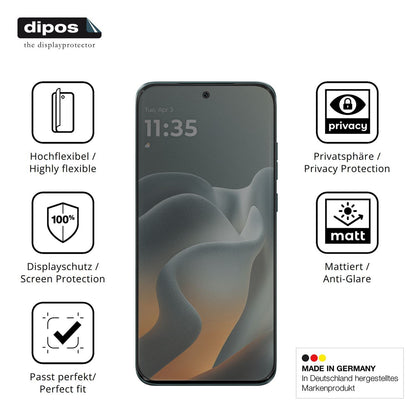Full Cover Privacy Blickschutzfolie für Motorola E (5)