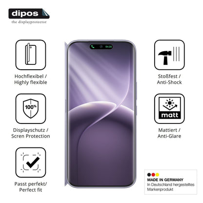 2x Full Cover Schutzfolie matt für Tecno Camon 50  (7)