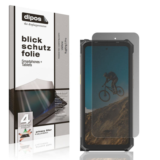 Blickschutzfolie für Ulefone RugKing 5 Pro matt Sc (1)
