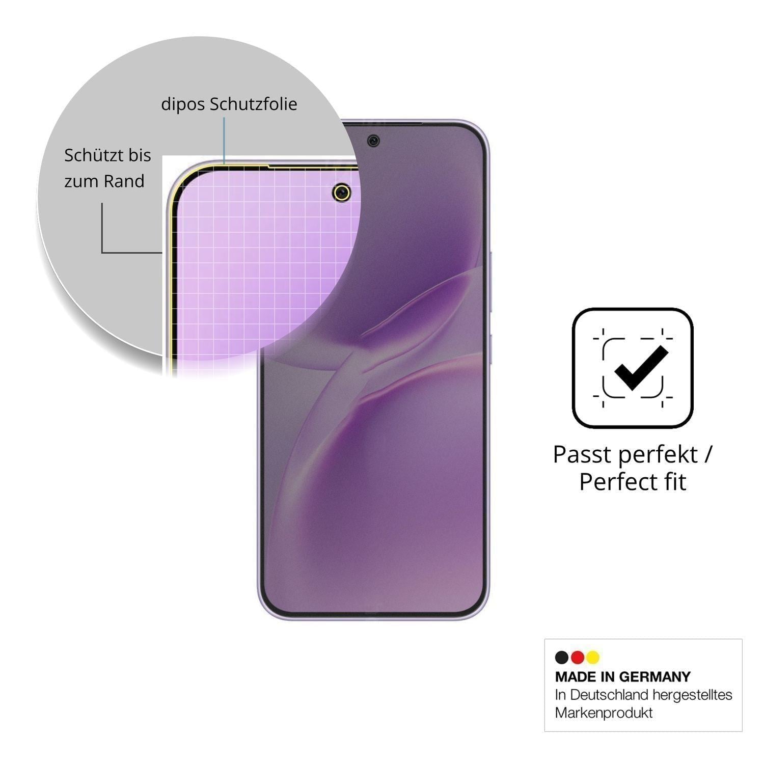 Blickschutzfolie für Vivo V70 FE matt Schutzfolie  (4)