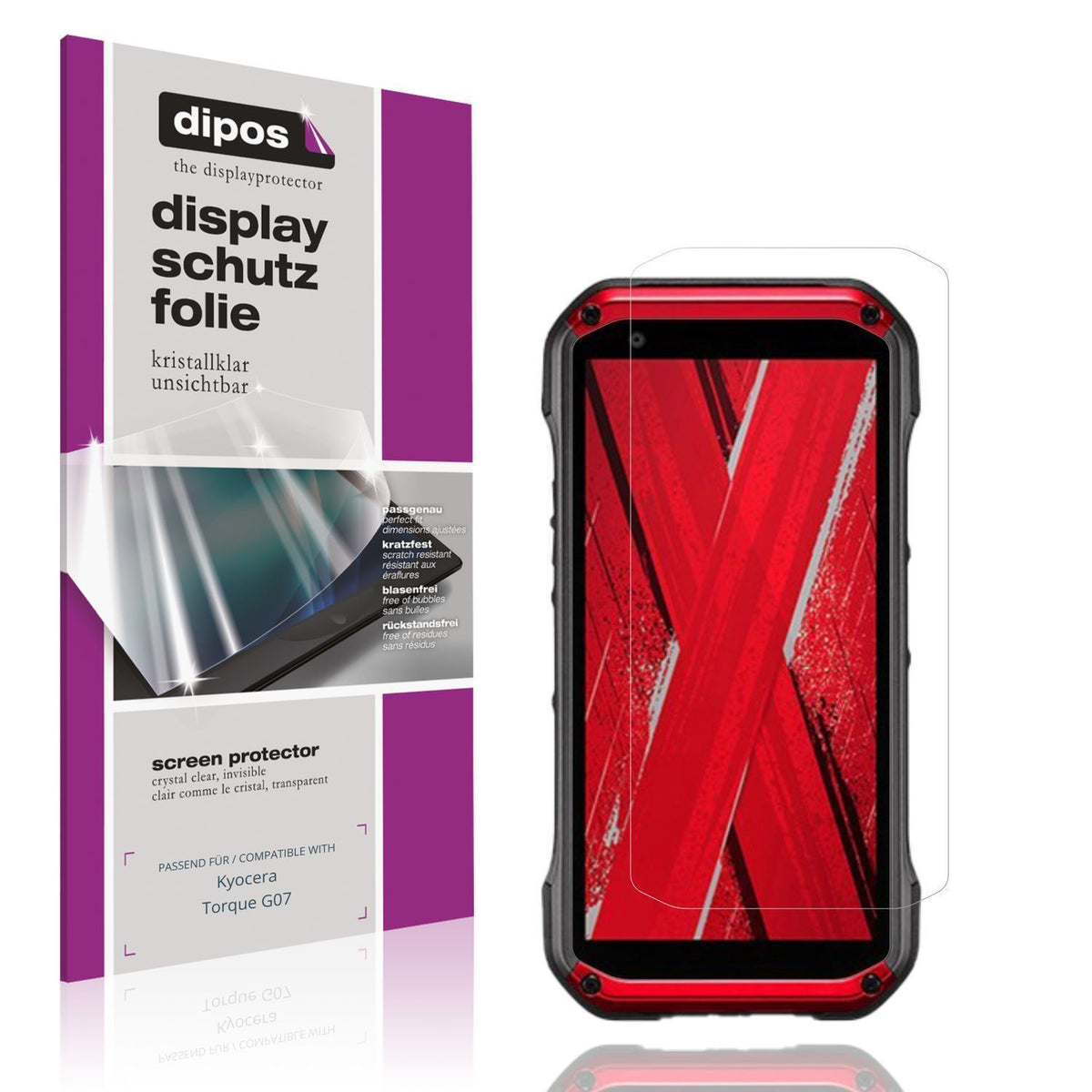 4x Schutzfolie klar für Kyocera Torque G07 Display (1)