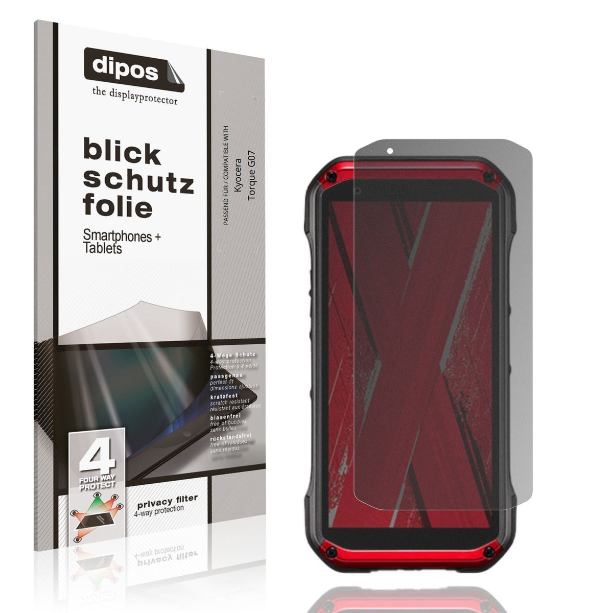 Blickschutzfolie für Kyocera Torque G07 matt Schut (1)