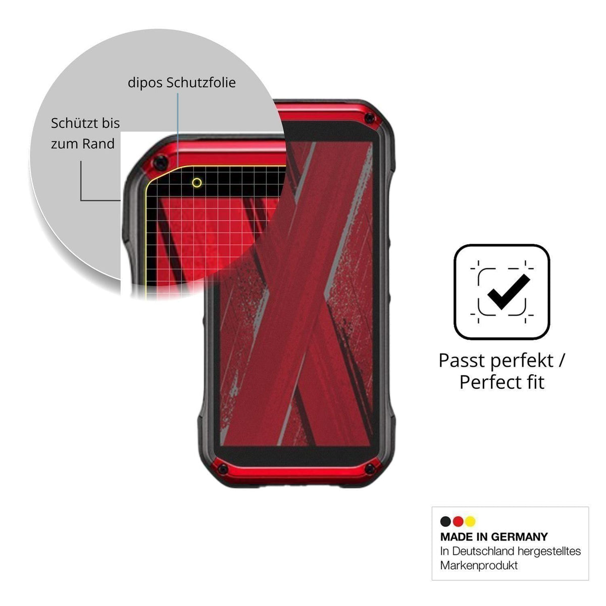 Blickschutzfolie für Kyocera Torque G07 matt Schut (4)