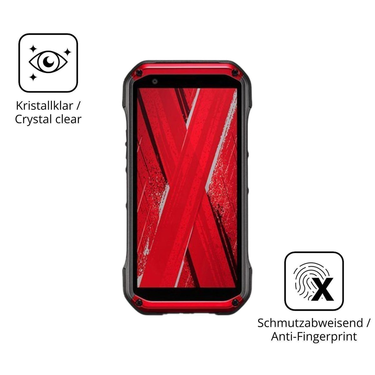 2x 9H Schutzfolie für Kyocera Torque G07 Panzerfol (5)