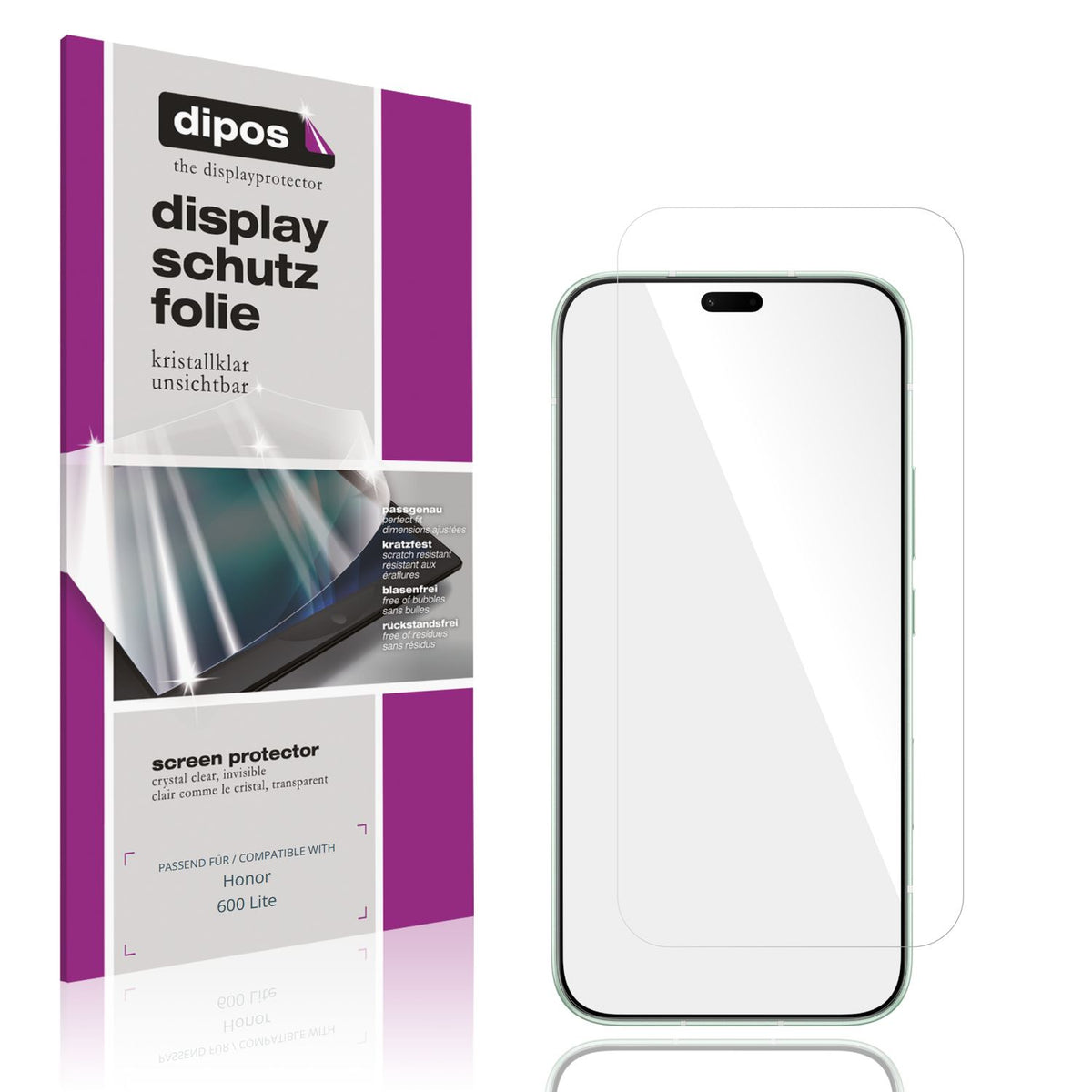 4x Schutzfolie klar für Honor 600 Lite Display-Sch (1)