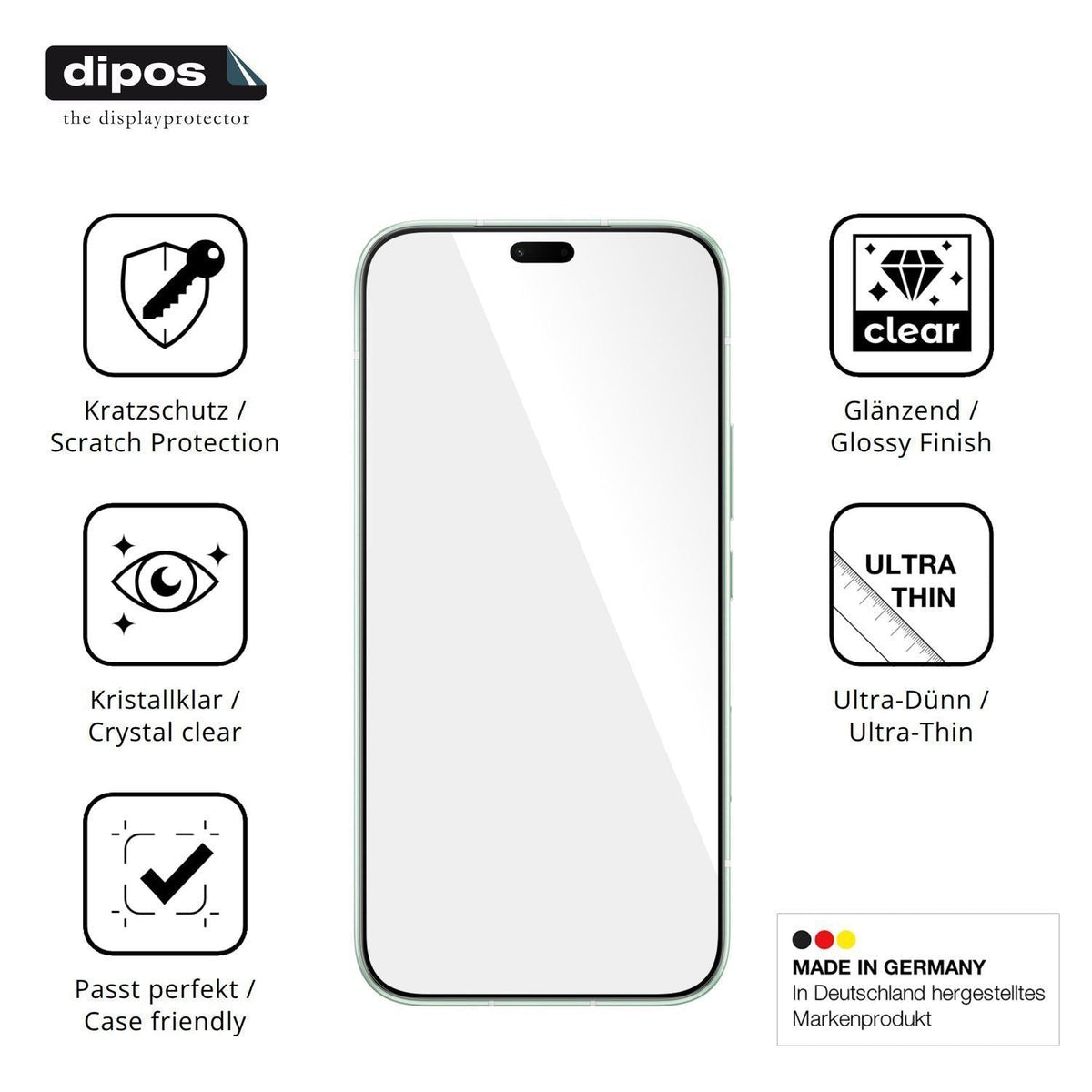 4x Schutzfolie klar für Honor 600 Lite Display-Sch (7)