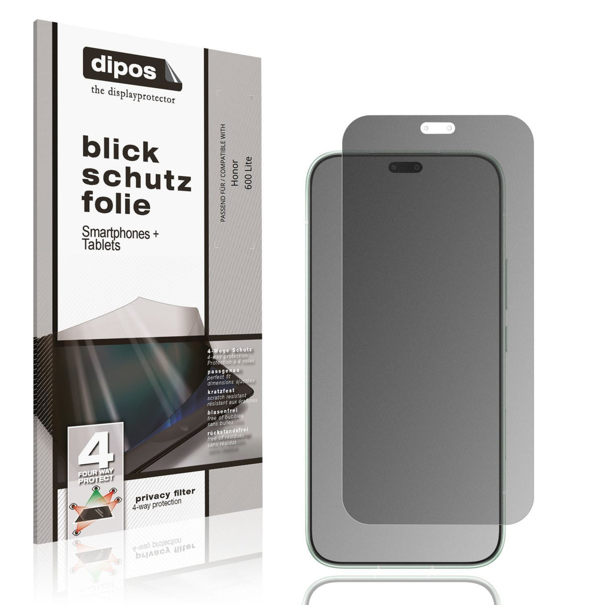 Blickschutzfolie für Honor 600 Lite matt Schutzfol (1)